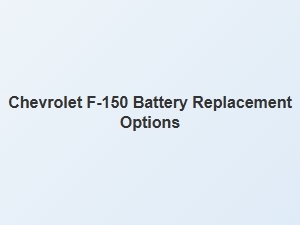 Verifying Battery Options for the Chevrolet F-150